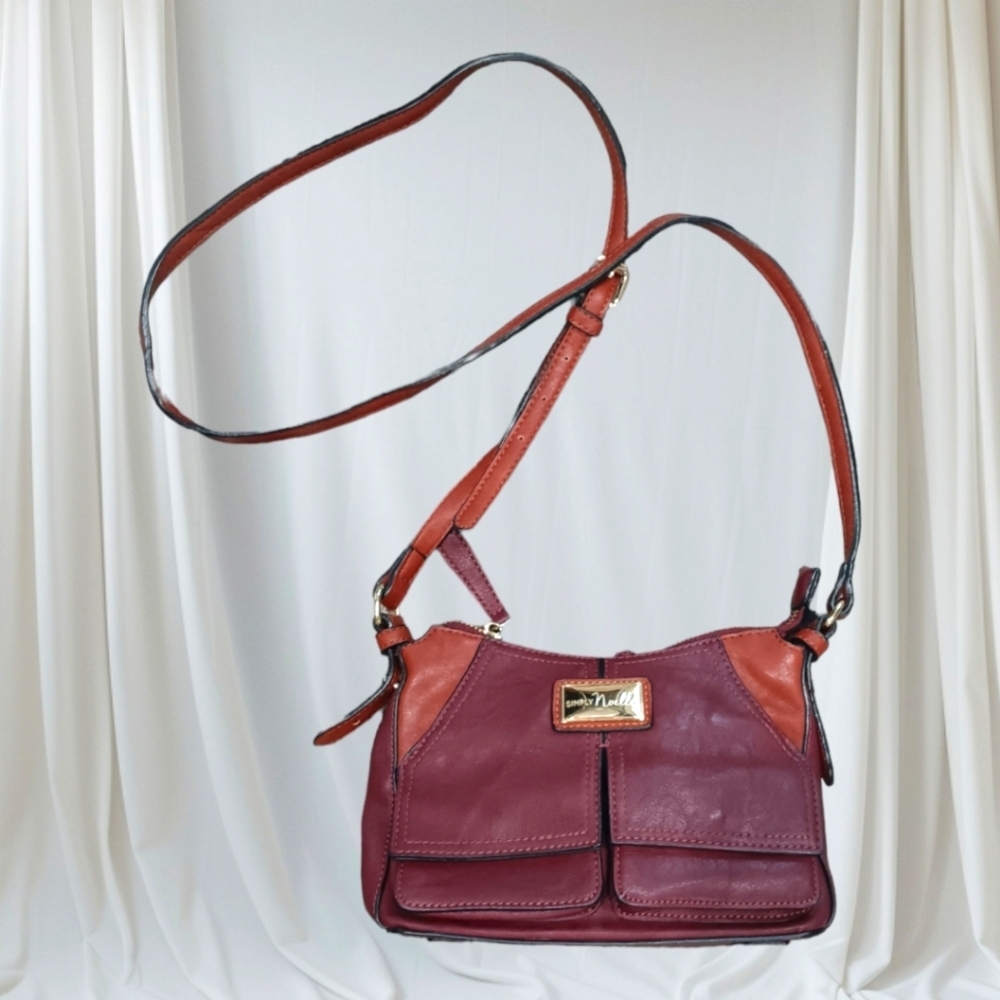 SIMPLY NOELLE Shoulder Bag Purse Crossbody Adjustable Strap Colorblock 6"x10" - Picture 1 of 12